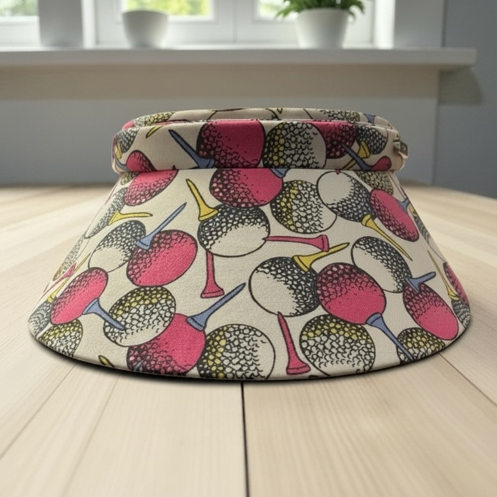 Izod Golf Sun Visor with Pink and Blue Accents